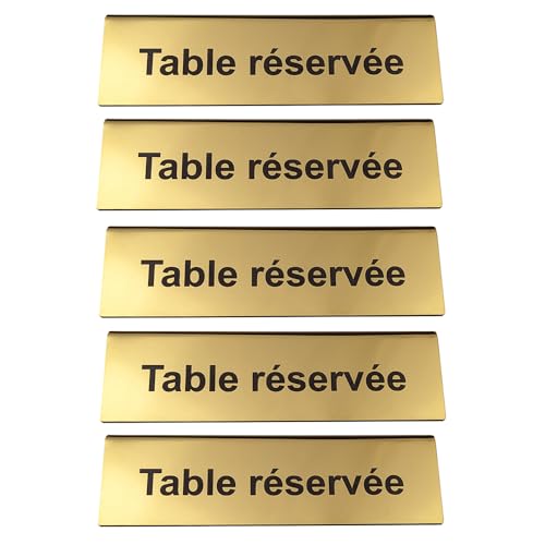 Chevalet de table pour éviter les erreurs de placement Table réservée