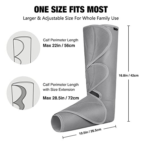 Fit King Compression Boots For Circulation, Leg Massager With Air Compression For Foot And Calf, Leg Compression Massager For Edema, Muscle Fatigue, Rls, Ideal Gift For Her - Extensions Included #TOP5