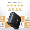 iDsonix USB 3.0 Switch 1 in 2 Out(2 in 1 Out) Bi-Directional, USB Switch 2 Computers Share 1 Device for Printer,Scanner,Keyboard, USB Sharing Switch with 2pcs A to A 3.3ft Cables