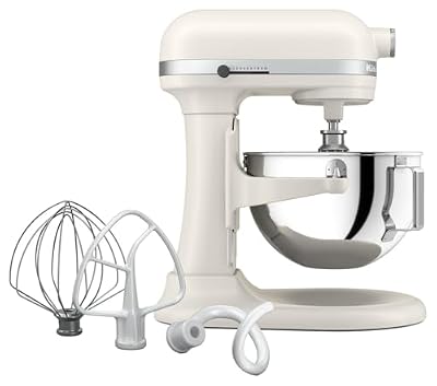 KitchenAid 5.5 Quart Bowl-Lift Stand Mixer with 11 Speeds, KSM55SXXX, Porcelain White