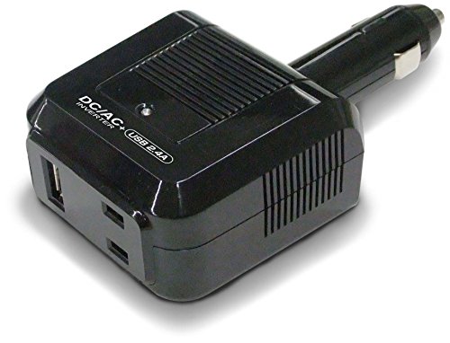カシムラ DC/ACインバーター 80W AC+USB2.4A DC12Vを家庭用AC100Vに変換...