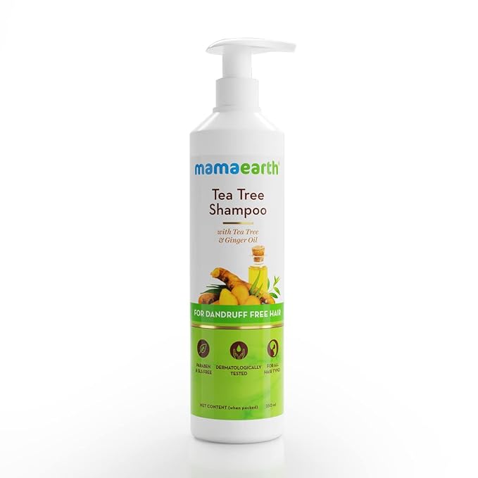 Mamaearth Tea Tree Anti Dandruff Shampoo, With Tea Tree & Ginger Oil, 250ml