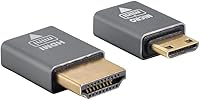 Vista 7 de xiwai 2 unids/set compatible micro HDMI hembra a mini macho y HDMI 1.4 adaptador macho 4K @60hz