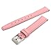 Price comparison product image WatchWatchWatch Pink Smooth Stitched Ladies' Leather Watch Strap 14mm with Silver Buckle C088