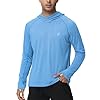Roadbox Camisas de pesca para hombre, UPF 50+, manga larga, con capucha UV, para senderismo, correr, natación, atletismo, entrenamiento