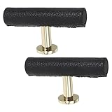 Prise en main confortable : le revêtement en similicuir de ces poignées de tiroir offre une sensation agréable et chaleureuse, réduisant la sensation de froid souvent ressentie avec les poignées métalliques vintage, les poignées de tiroir de commode et les poignées de tiroir en forme de t