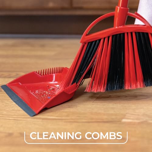 image for O-Cedar One Sweep Broom with Step-On Dustpan | Remove 99% with One Swe