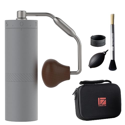 1Zpresso X-Ultra Molinillo de Café Manual-Gris, Cuerpo de Metal Robusto Bien Construido, Muela de Acero...