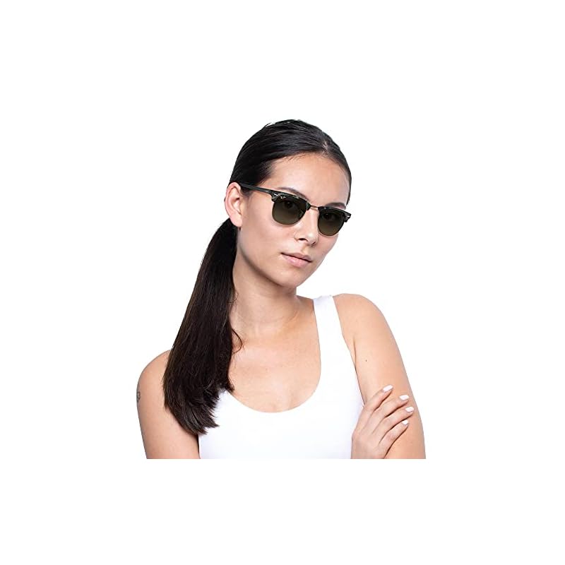 Ray-Ban Women's Clubmaster Blue Light Filtering Everglasses, M - Image 7
