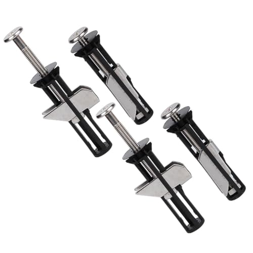 NULYLU 4pcs Stainless Steel Toilet Seat Bolts with Locking Design Fixing Screws Replacement for Toilet Covers Stainless Hardware for Secure and Easy Installation