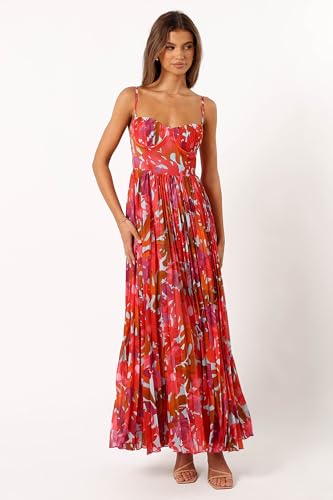 Petal & Pup Women's Achanti Pleated Maxi Dress2