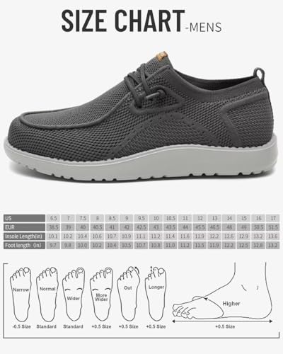Image of 1TAZERO Men Slip On Shoes Loafer with Arch Support Insoles,Men Casual Shoes for Plantar Fasciitis