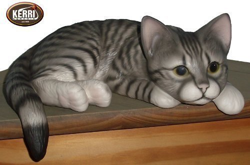 Preisvergleich Produktbild Katze Kantenhocker Dekokatze Keramikkatze