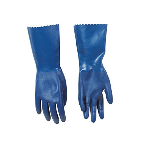 Neoprene Gloves Blue Neoprene Coating, Cotton Knit Lining Medium Boxed6