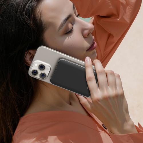 2025 Magnetic Power Bank for iPhone,5000mAh Magsafe Battery Pack ...
