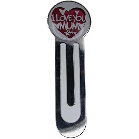 Purple Petals Jewellery Box Handmade 'I Love You Mum' - Silver Plated Clip On Bookmark for Your Mum x Cover