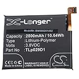 Batteria ad alta potenza | Capacità: 2800 mAh | Tensione: 3,8 V | Energia: 10,64 Wh | Tipo di cella: Li-Poly