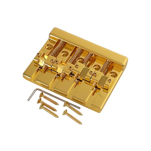 Chevalet basse 4 cordes SEAFRONT avec selles en laiton pour guitare basse électrique jazz gold