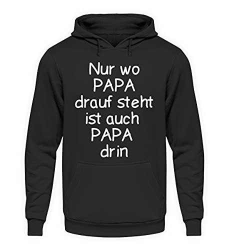 Sweat à capuche Papa drin noir XL : affichez votre fierté paternelle au quotidien
