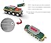 Train Toys for Wooden Train Tracks, Green Tank Battery Operated Locomotive with Magnetic Trains, Motorized Train Compatible with Thomas & Friends, Brio, Chuggington, Electric Train Sets for Kids