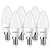 LVWIT Bombillas LED Vela E14 (Casquillo Fino) - 5W equivalente a 40W, 470 lúmenes, Color blanco frío 6500K, No regulable - Pack de 6 Unidades. (View amazon detail page)