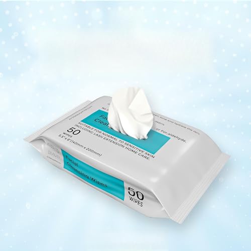 Ar3 Beauty Facial Cleansing Wipes. 2Pk. Pack of 50 each. (Facial Cleansing Wipes for Women | Gentle Makeup Remover.