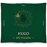 Manta Slytherin Personalizada con Nombre/Texto. Varios Tamaños.