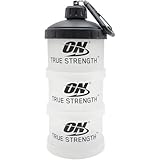 BAIHUOWU プロテインケース サプリメントケース パウダーケース ファンネル プロテインパウダー プロテインシェイカー 3層 小分け 漏斗 粉末 カプセル 収納 容器 携帯用 持ち運び 食洗機対応 ジム トレーニング 職場 アウトドア (ブラック（ O ）)