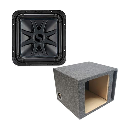 KICKER 44L7S124 Car Audio Solo-Baric 12 Subwoofer Square L7 Dual 4 Ohm Sub and 112SQV Single 12