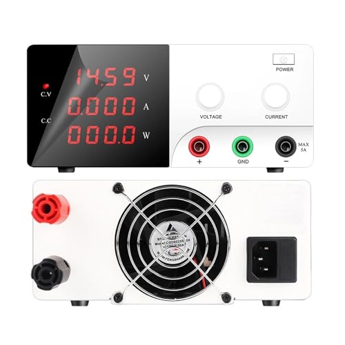 1200W ���{�pDC�d�� �ϓd�� 120V 60V 30V �x���`�d�� 4��LED�f�B�X�v���C�t�� �e�X�g�p �d�q�J�� �G�C�W�� ��G��(White,15V 30A)