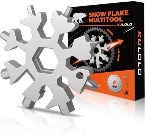 Snowflake Multi Tool – Stainless Steel EDC Gadget with Bottle Ope...