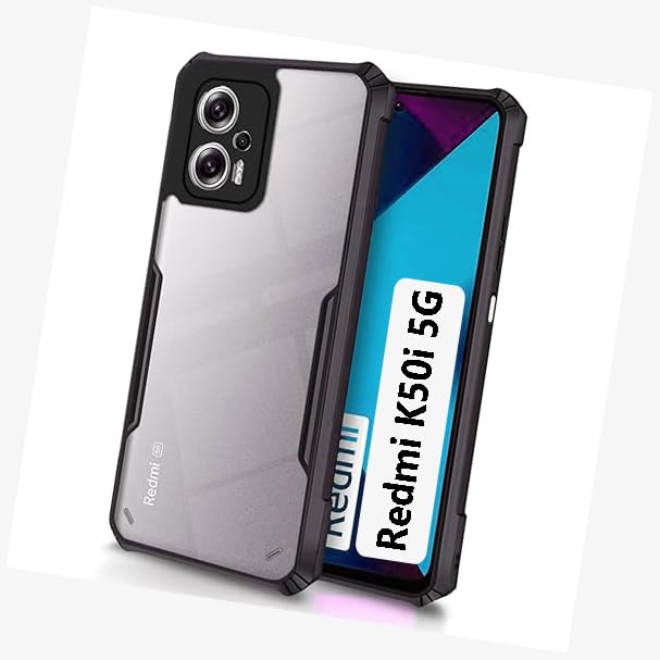 COBERTA Back Cover for Redmi K50i 5G Back Cover Case - Black Transparent (B0CV5RMXVW) Amazon Price History, Amazon Price Tracker
