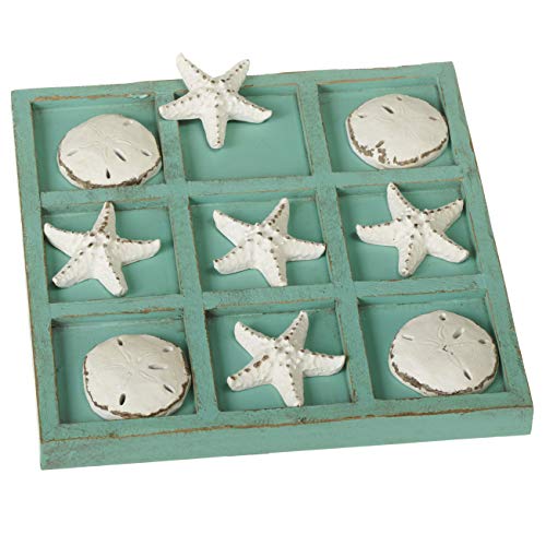 Midwest CBK Decorative Sea Shell Tic-Tac-Toe Game Set with 9