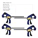 IRWIN QUICK-GRIP 1964758 One-Handed Mini Bar Clamp 4 Pack, 6