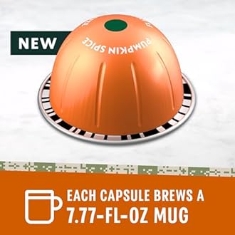 Starbucks by Nespresso Vertuo, Pumpkin Spice, 32-count Coffee Pods, Brews 7.8 oz.