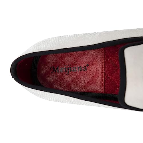 Image of Meijiana Mens Loafers Wedding Dress Shoes Slip-On Loafers for Men Tuxedo Suit Shoes