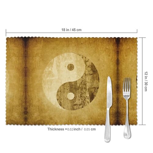 Sets de table de Noël Yin Yang : protégez votre table des taches - 6