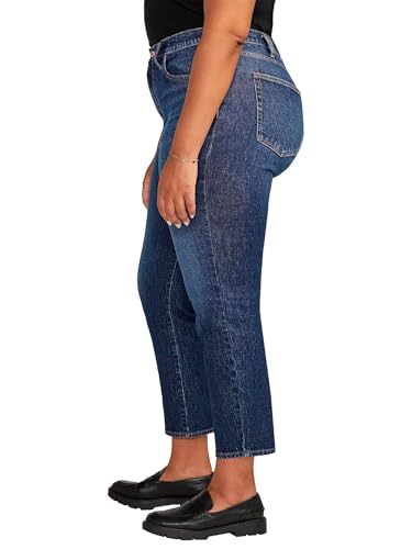 Silver Jeans Co. Women's Plus Size Highly Desirable High Rise Slim Straight Leg Jeans2