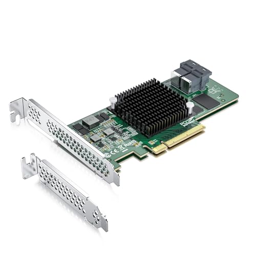 ipolex 12G Internal PCI-E SAS/SATA HBA Controller Card, Broadcom's SAS3008, Compatible for SAS9300-8I, LSI3008-8I