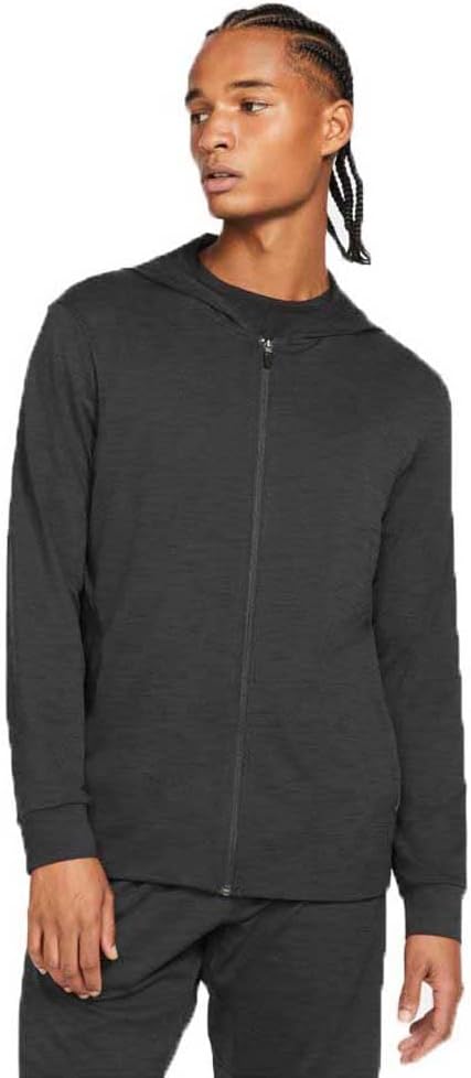 Nike Dri-FIT Men’s Full-Zip Jacket – Nike Men’s Training Jacket – Black (Medium)