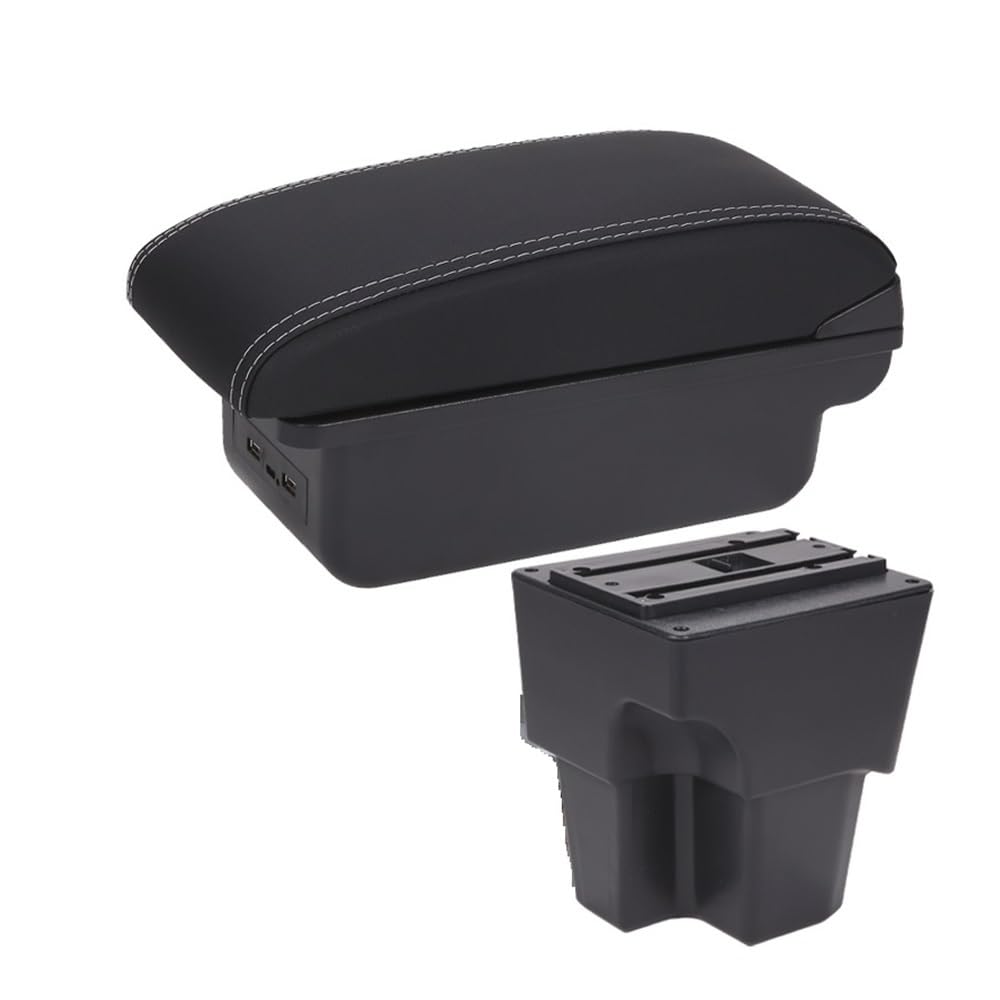 Yulegudi B3 Black White 3Usb Car Armrests For Vw For T-Cross