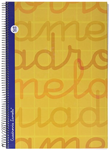 Lamela 7FTE003N Cuaderno folio en espiral, Color naranj, 80 hojas