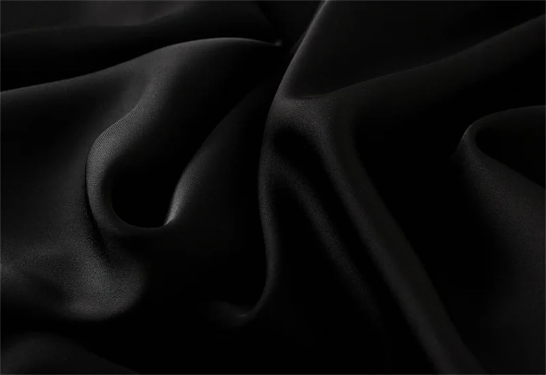 Jupe d'été taille haute pour femme - Jupe élégante en satin - Taille élastique - Jupe mi-longue pour le bureau