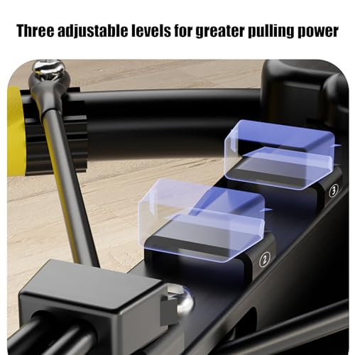 4-In-1 Multi-functional Rowing Machine, Strength Training Dragonfly Machine, Multifunctional Abdominal Muscle Roller, Multi-position Adjustable, 4 Data Monitoring, Non-slip Grip, for Home, Gym red - Image 7