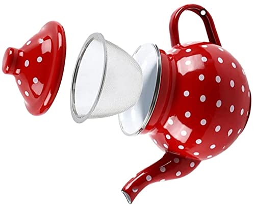 WSSSH Cafetera esmaltada para Acampar, percolador de café, Tetera, Tetera, Tetera, Tetera para Campamento, Grupos de… - Imagen 8