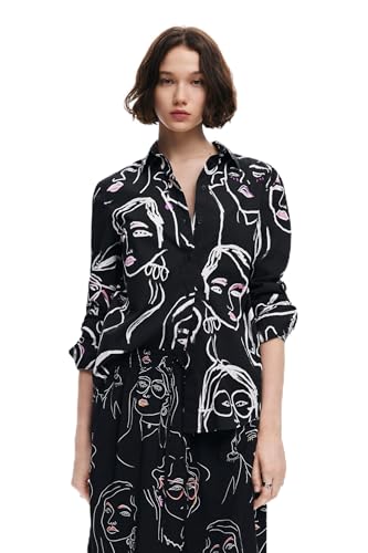 Image of Desigual Women's Woman Woven Shirt Long Sleeve
