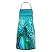 Jasny niebieski turkusowy fartuch kuchenny, fartuchy kuchenne z kieszeniami fartuchy dla mężczyzn kobiet