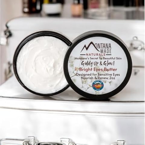 Montana Made Naturals Bright Eyes Butter shea butter eye cream natural eyecream all hydrating for sensitive skin anti aging under moisturizer vegan brightening wrinkles Cover