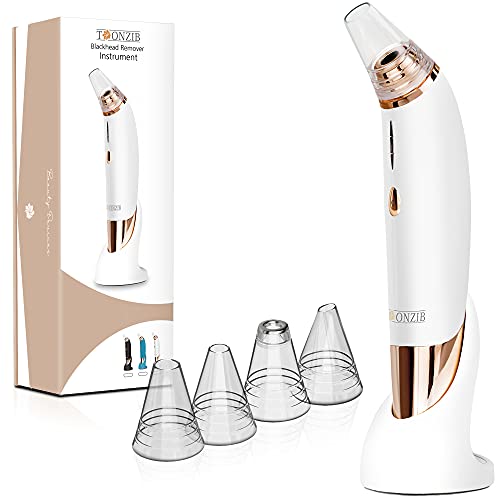 Blackhead Remover Vacuum - Rechargeable Pore Vacuum Blackhead Remover with Stand Face Vacuum Pore Cleanser Pimple Vacuum Tool Pore Sucker for all skin types - Women & Men