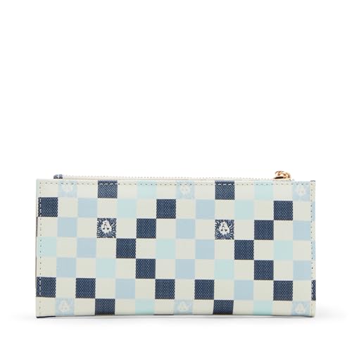 Anne Klein Womens Checkered Bifold Wallet, Midnight Multi3